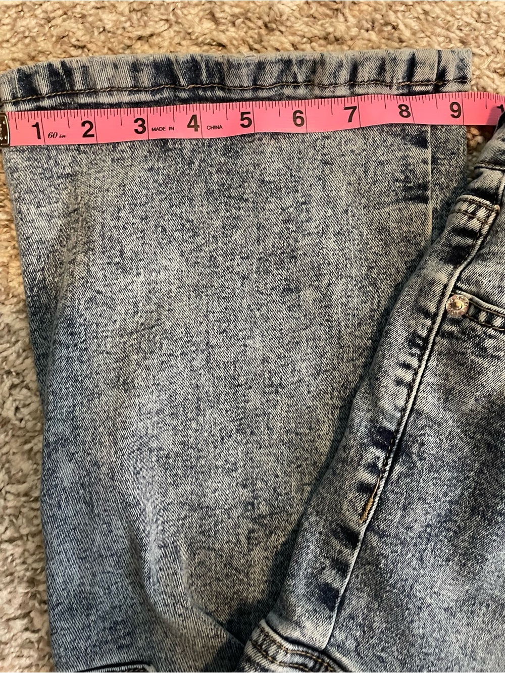 Love SoHo Women’s Cargo Denim Pants in Washed Blue size 0 - Picture 5 of 5